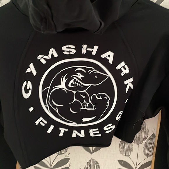 Gymshark cropped hoodie NWOT NEW WITHOUT TAG BLACK SIZE XS - Picture 3 of 5